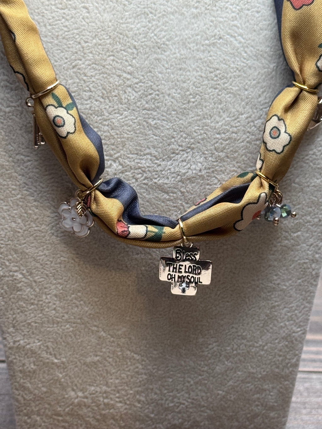 Blessed & Wild - Gold and Grey Charm Necklace