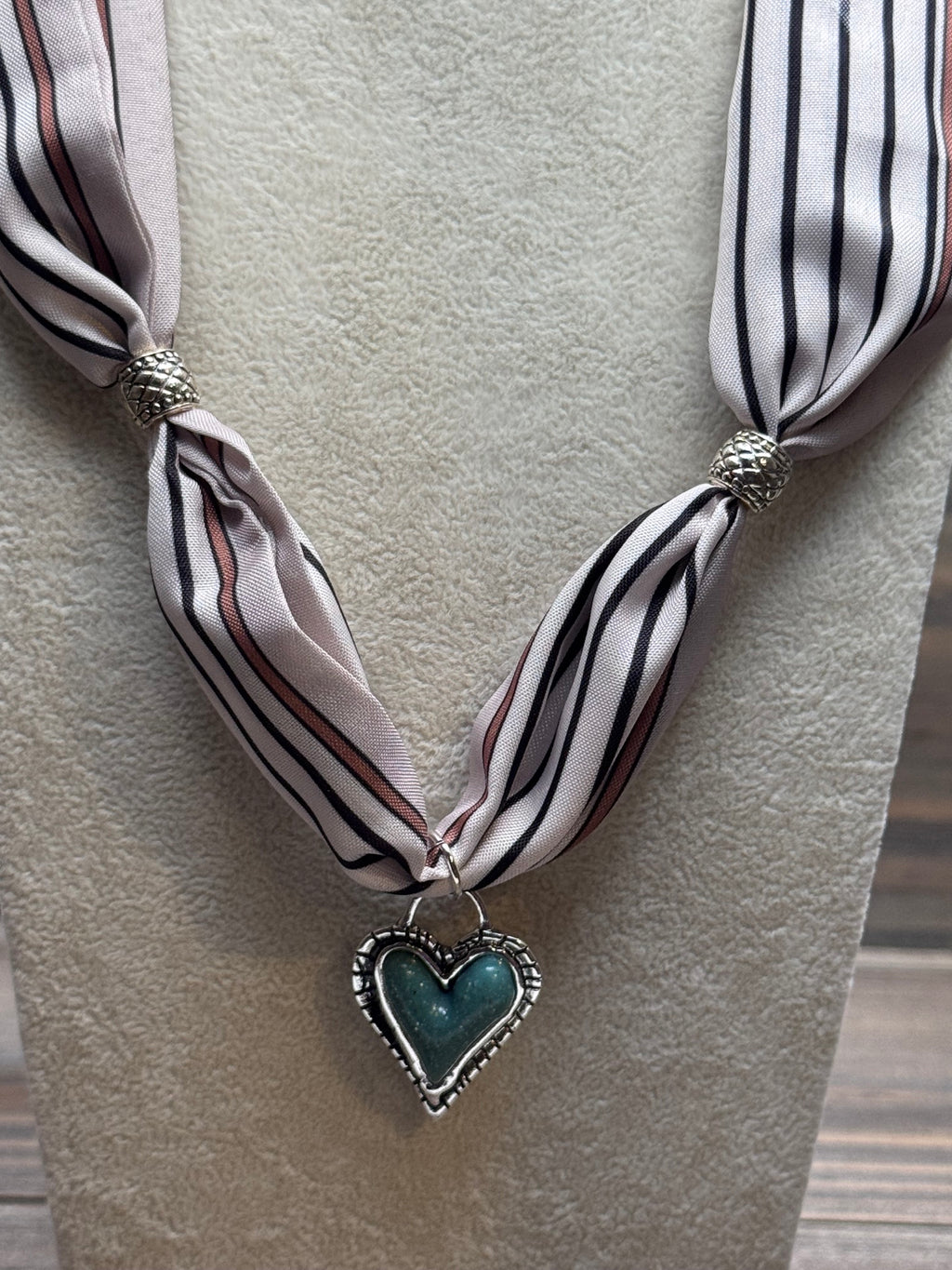 Desert Love Letter - Western striped scarf necklace