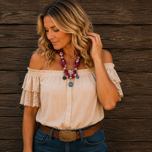 Rebel Rose - Charm Necklace