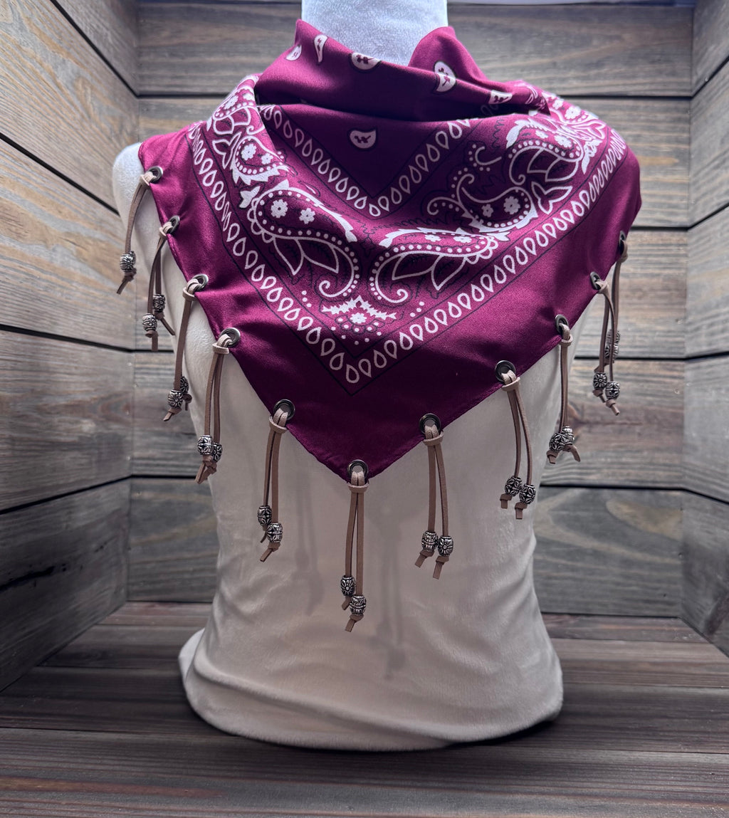 Renegade Red - Western Fringe Bandana