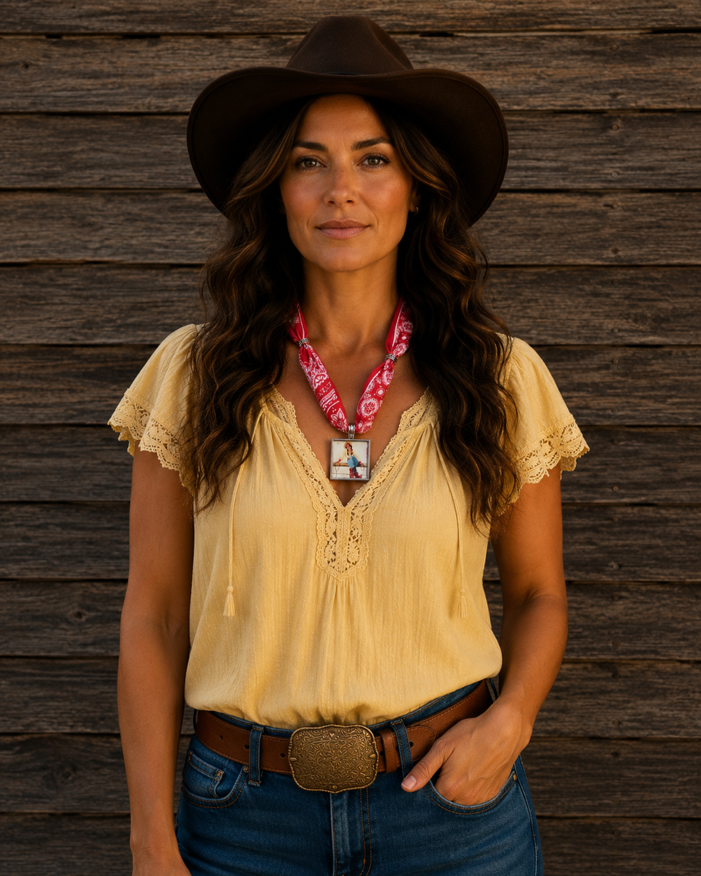 Rodeo Red - Red Inspired Charm Necklace