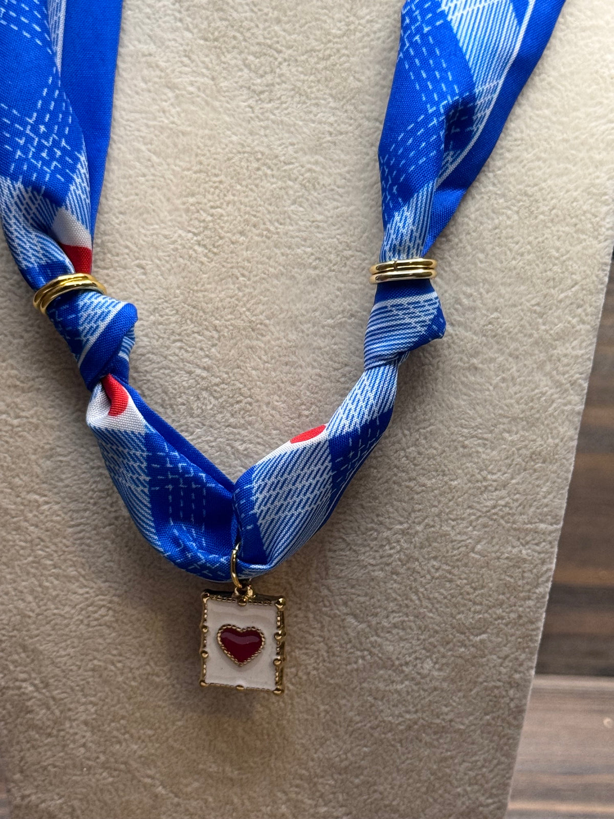 True Blue Heart - Blue Western Inspired Necklace with Hearts