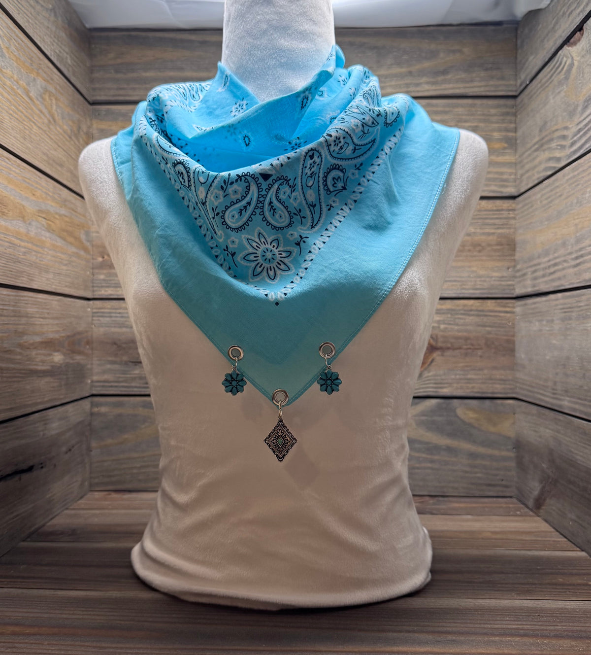 Turquoise Daydream - Western Cowgirl Bandana