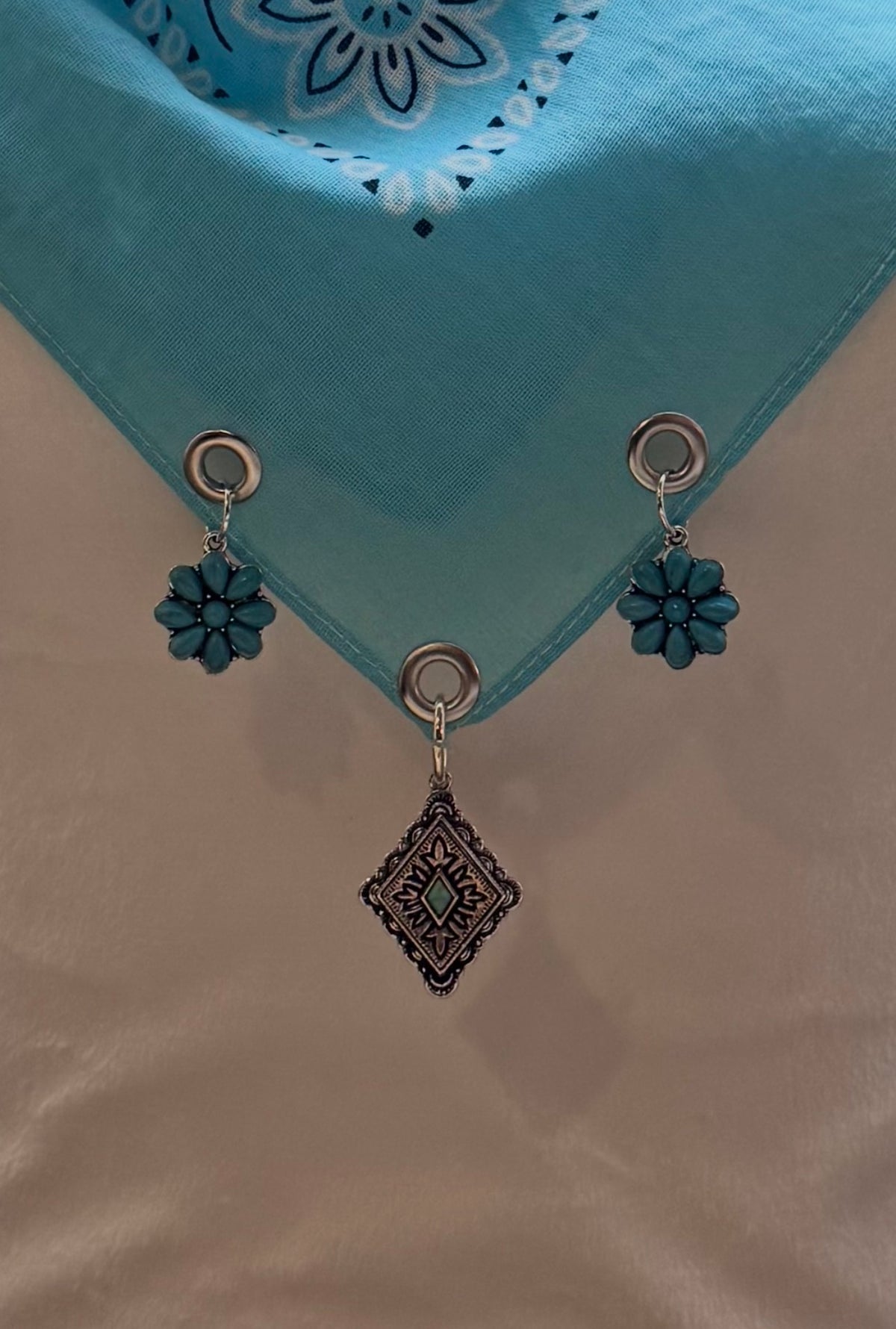 Turquoise Daydream - Western Cowgirl Bandana